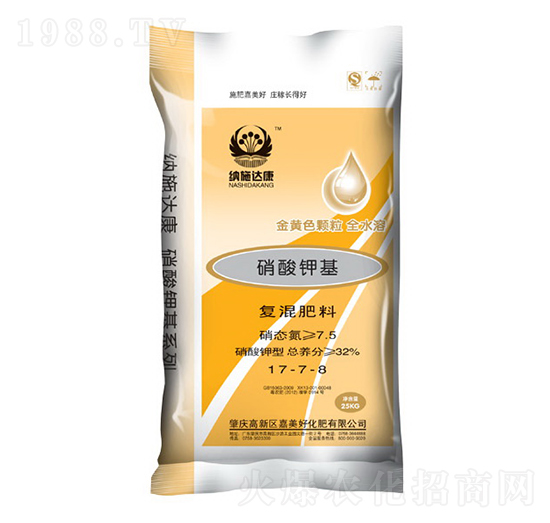 硝酸鉀基復(fù)混肥料17-7-8-納施達康-嘉美好