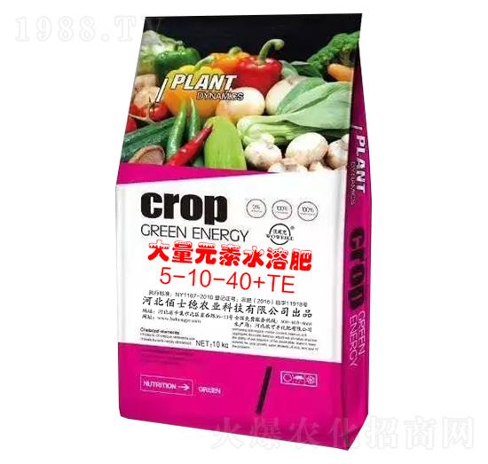 袋裝大量元素水溶肥料5-10-40+TE-佰士德農業
