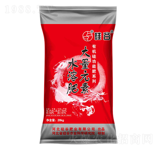 大量元素水溶肥料30-10-10+TE-硅谷肥業