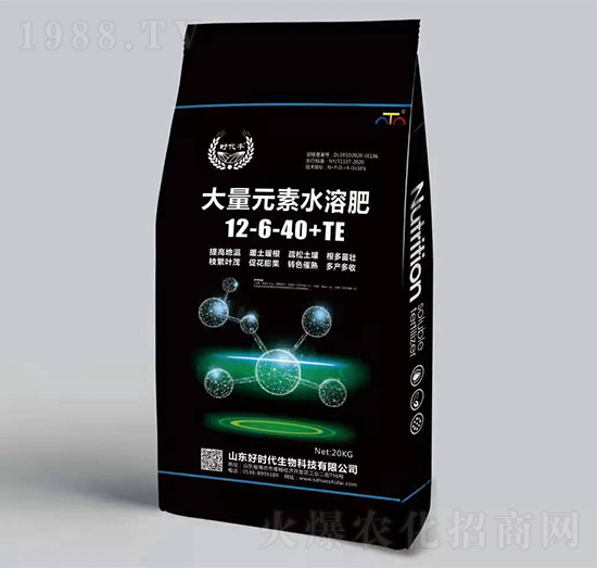 大量元素水溶肥-12-6-40+TE-時代豐-好時代生物