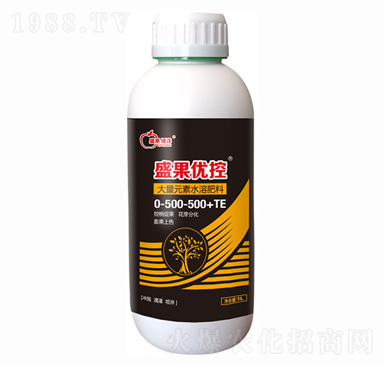大量元素水溶肥料0-500-500+TE-盛果優控-綠洋