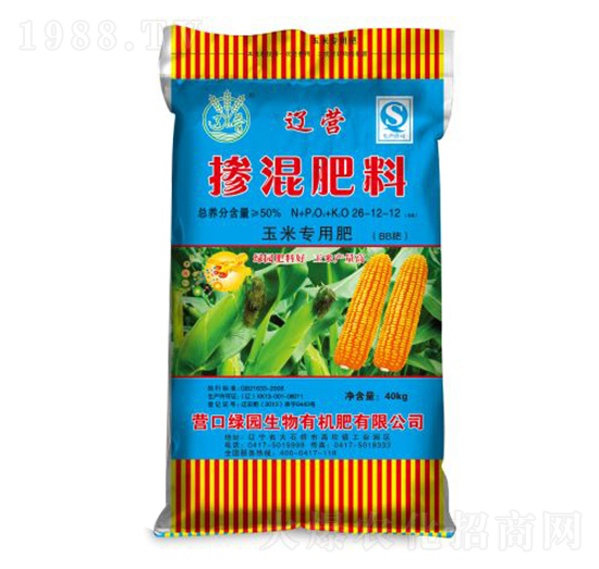 玉米專用摻混肥料26-12-12-綠園