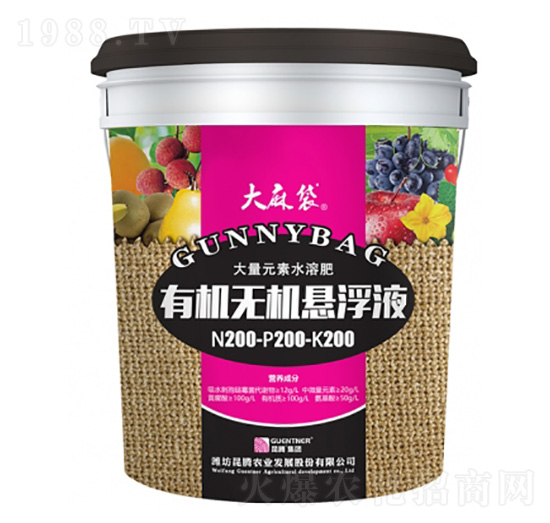 有機(jī)無(wú)機(jī)懸浮液200-200-200+TE-大麻袋-昆騰農(nóng)業(yè)
