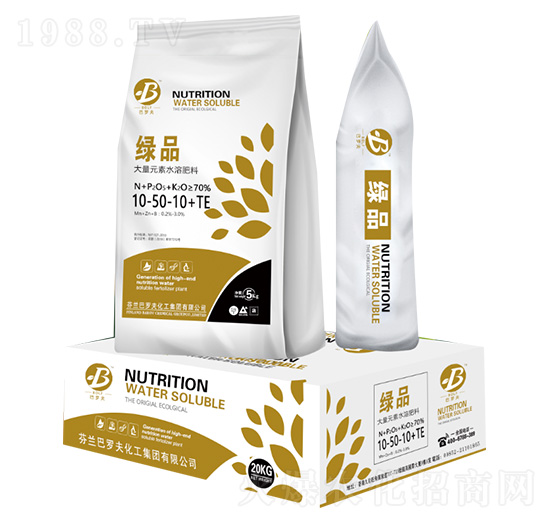 大量元素水溶肥料10-50-10+TE-綠品-蘇成肥業