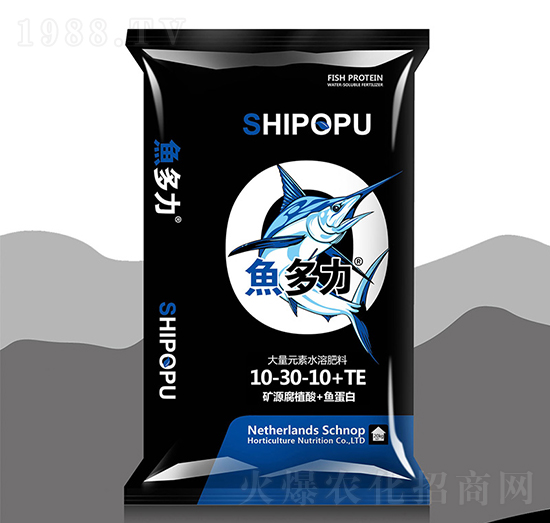 大量元素水溶肥10-30-10+TE-礦源腐植酸+魚蛋白-魚多力-海化