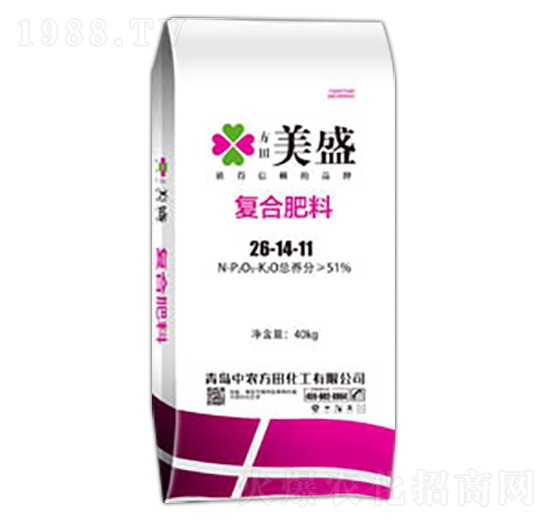 復合肥料26-14-11-美盛-中農方田