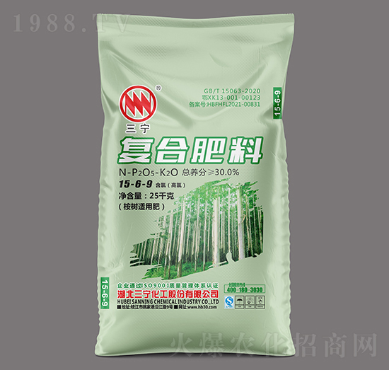 25kg桉樹適用復(fù)合肥料（氯）15-6-9-三寧農(nóng)資