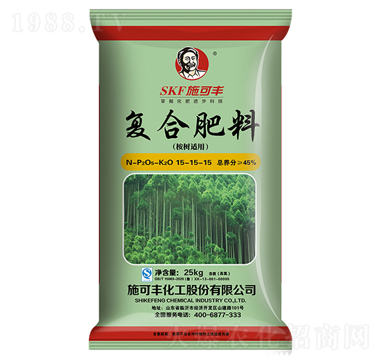桉樹適用復合肥料15-15-15-施可豐