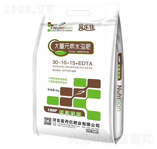 大量元素水溶肥30-10-15+EDTA-密丹億