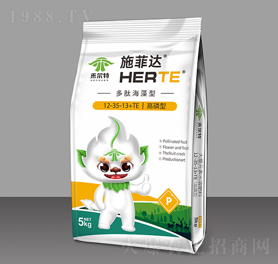 多肽海藻高磷型大量元素水溶肥料12-35-13+TE-施菲達-禾爾特