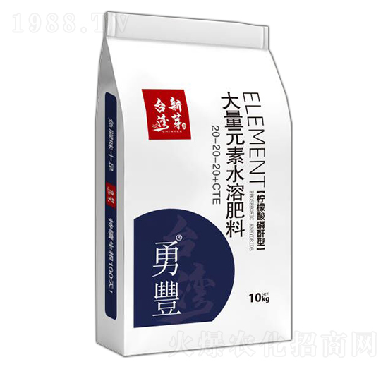 檸檬酸磷酐型大量元素水溶肥料20-20-20+CTE-勇豐-臺灣新芽