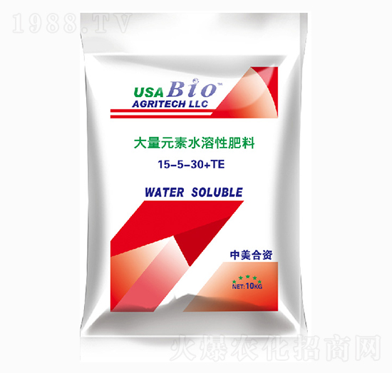 大量元素水溶肥料15-5-30+TE-齊民豐農業