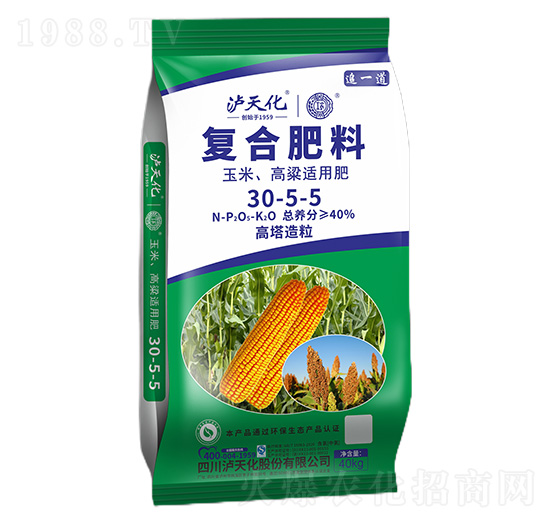 玉米、高粱適用復合肥料30-5-5-工農-瀘天化