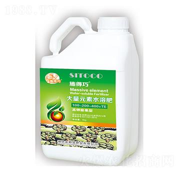 高鉀膨果型大量元素水溶肥100-200-400+TE-施得巧（桶）-農邦富